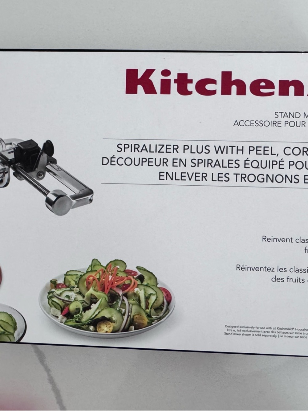 KitchenAid Spiralizer Plus - Stainless Steel. Genuine, NIB never opened.